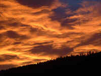 Sunrise over Nederland Colorado